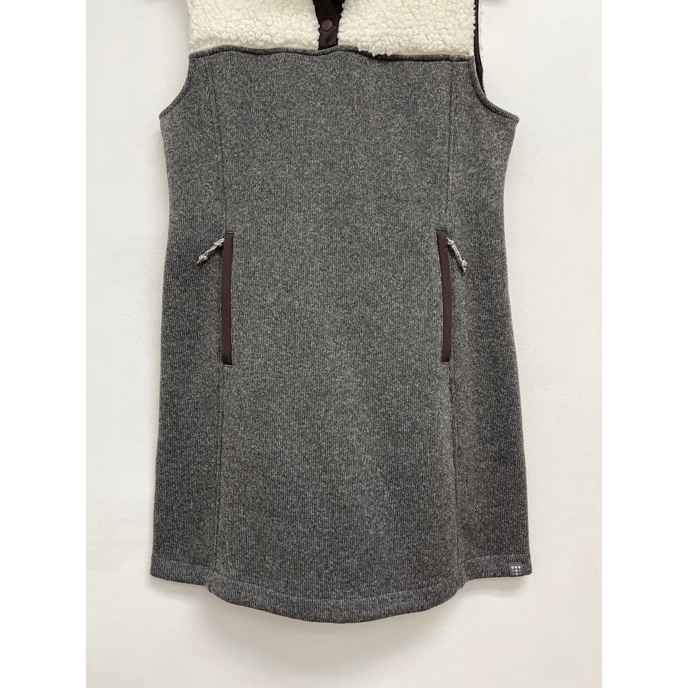 Title Nine Callitrix Sherpa Fleece Funnel Neck Tunic Vest Dress Hiking - Small - Picture 8 of 13